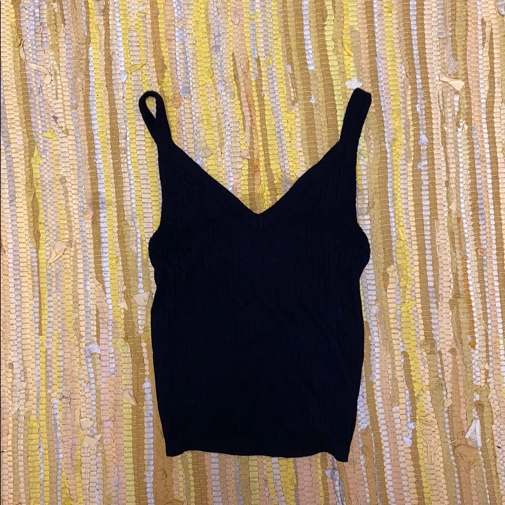 American Eagle Soft and Sexy Black Knit Tank